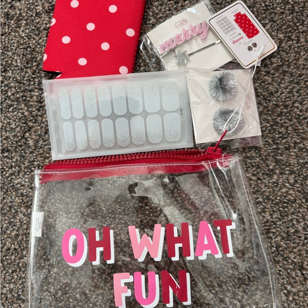Oh What Fun Clear Cosmetic Bag Set